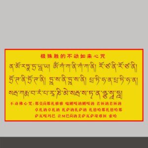 S2·11_不动如来心咒图片_7寸塑封