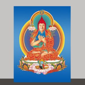 S2·11_法王如意宝上师瑜伽观想图-7寸蓝色背景-2024海运