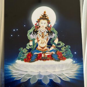 A2-A4 塑封 金刚萨埵佛尊-蓝色